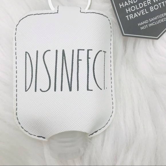 Rae Dunn Hand-Sanitizer Holder With Travel Bottle purse/Keychain Accessory - Picture 2 of 6